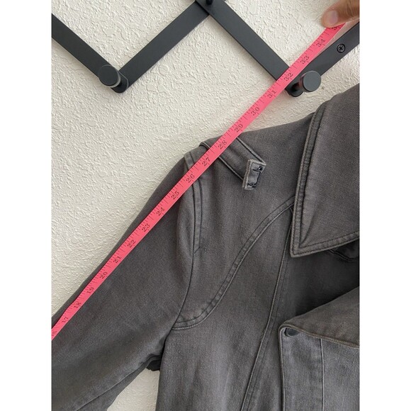 Robert Geller Double Breasted Trench Coat Men's 48 (Large) Missing Belt / Fading - Picture 12 of 14